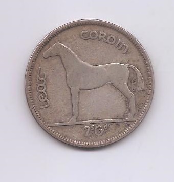 IRLANDA DEL AÑO 1940 DE 1/2 CROWN